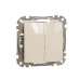 Двоклавішний перемикач Schneider Electric Sedna Design & Elements бежевий SDD112108
