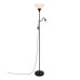 Торшер Nordlux 2512554003 Lauria E27+E14 1+1x40W+15W IP20 чорний