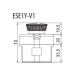 Одномодульний пост кнопки ETI 004771447 ESE1Y-V1 («STOP» типу «гриб» відключення поворотом (червоний)