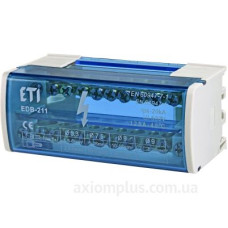Розподільний клемний блок ETI 001102301 EDB-211 2p L+PE/N 125A на 11 виходів