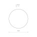 Бра, настінний світильник Nowodvorski 10278 Ring Mirror LED L 1x13W 3000K 90Lm IP20