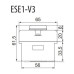 Одномодульний пост кнопки ETI 004771441 ESE1-V3 («START» зелений)