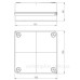 Зовнішня розподільна коробка Elektro-Plast EP-LUX PK-1 (0250-00)135х135х62