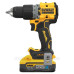 Ударний дриль-шурупокрут безщітковий DeWALT DCD805H2T XR Li-Ion 18В 5Аг 90Нм патрон 13мм