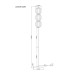 Торшер Zuma Line LD31291/20W Akari LED 1x20W 3000K/4500K/6500K 1639Lm IP20 золотий (5905316693555)