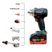Акумуляторний дриль-шурупокрут Metabo BS 18 LTX BL Q I 18В 0-550/0-2000 об/хв 1,5-13мм (602359850)