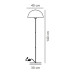 Торшер Nordlux 48584001 Ellen E27 1x40W IP20 білий