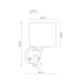 Бра, настінний світильник TK Lighting 4236 Richi E27+G9 1+1x15W+8W IP20 білий