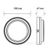 Світлодіодний світильник Maxus MBH 15Вт 3000/4100/6500 IP65 WH Circle (1-MBH-15W-WHC)
