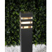 Вуличний світильник Goldlux 316189 Teksas E27 1x12W IP44 графітовий