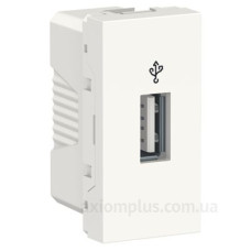 Розетка USB Schneider Electric NU342918 для передачі даних 1М (білий)
