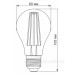 Філаментна фітолампа Videx Filament A60FF E27 8Вт 1200K (VL-A60FF-08271) для рослин