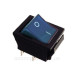 Перемикач TNSy KCD2-201N BL/B з підсвічуванням синій (TNSy5500773)