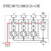Обмежувач перенапруги ETI 002440562 ETITEC SM T12 300/25 (3+1 8p TT TN-S)