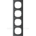 Чотирьохмісна рамка Schneider Electric M-PURE MTN4040-3614 антрацит