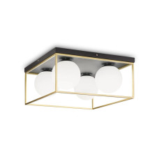 Світильник стельовий Ideal Lux 198156 Lingotto E14 4x28W IP20 латунний
