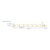 LED стрічка RISHANG 60-2835-12V-IP20 5,5W 463Lm 3000K 5м (RN0860TA-B-WW)