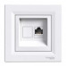 Розетка Schneider Asfora біла комп'ютерна RJ45 Cat. 5E з рамкою ( EPH4300121 )