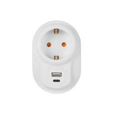 Мережевий фільтр Nilson 3,5кВт 16А + швидка зарядка 5V USB+Type-C ( 40130107 )