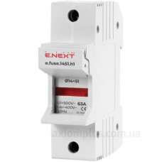 Утримувач запобіжника E.Next e.fuse.1451.h1 на DIN-рейку 14х51 1р 63А (i0300004) Утримувач запобіжника E.Next e.fuse.1451.h1 на DIN-рейку 14х51 1р 63А (i0300004)