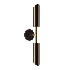 Бра, настінний світильник Pikart 23676-2 Brass GU10 2x60W IP20 коричневий