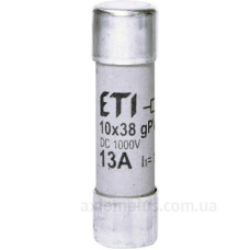 Запобіжник ETI 002625137 CH 10x38 gPV 13A 1000V (10kA) UL