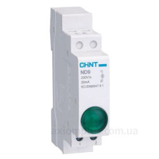 Модульний індикатор Chint ND9-1/G AC/DC230В зелений (594108) Модульний індикатор Chint ND9-1/G AC/DC230В зелений (594108)