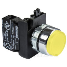 Натискна кнопка EMAS CM100HS (1НО), що виступає, жовта