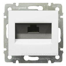 Механізм розетки комп'ютерної RJ-45 UTP Cat.5e Valena білий