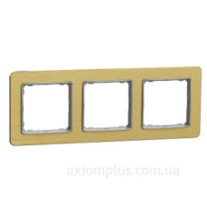 Трипостова рамка Schneider Electric Sedna Elements Sedna Elements матове золото SDD371803