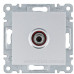 SAT розетка Hager WL3232 Lumina (срібляста) SAT розетка Hager WL3232 Lumina (срібляста)