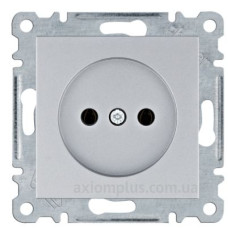 Розетка Hager WL1012 Lumina 16А/230В без з/к (срібляста)