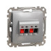 Аудіорозетка Schneider Electric Sedna Design & Elements алюміній SDD113411 Аудіорозетка Schneider Electric Sedna Design & Elements алюміній SDD113411