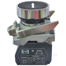 Кнопка Promfactor FP4-BA3351 1NО «біла стрілка вгору» чорна (FP4-BA3351)