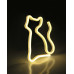 Бра, настінний світильник Goldlux 327093 Neon Cat LED 1x3W IP20 білий Бра, настінний світильник Goldlux 327093 Neon Cat LED 1x3W IP20 білий