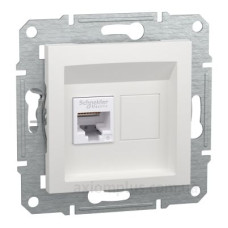 Комп'ютерна розетка RJ45 UTP cat.6 Schneider Electric Asfora без рамки біла (EPH4770121)