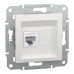Комп'ютерна розетка RJ45 UTP cat.6 Schneider Electric Asfora без рамки біла (EPH4770121)