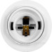 Пластиковий патрон E.Next e.lamp socket with nut.E27.pl.white Е27 з гайкою білий (s9100016)