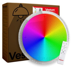Стельовий світильник Vestum CRYSTAL зоряне небо 60Вт 395x60мм 3000К-6500К RGB Стельовий світильник Vestum CRYSTAL зоряне небо 60Вт 395x60мм 3000К-6500К RGB