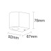 Вуличний світильник Goldlux 313317 Boston GU10 1x10W IP44 графітовий