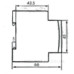 Розетка на DIN-рейку ETI 002414020 t-2P+Z Schuko (P)