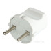 Електрична вилка E.Next e.plug.001.10 10А без заземлення біла (s9100001)