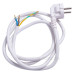 Вилка зі шнуром E.Next e.wire.plug.white.0,75 3х0,75 1,2м білий (l020011)