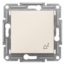 Вимикач кнопковий «звонок» Schneider Electric Asfora без рамки кремовий (EPH0870123)