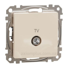 Кінцева TV-розетка 4 дБ Schneider Electric Sedna Design & Elements бежева SDD112471