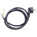 Вилка зі шнуром E.Next e.wire.plug.black.1,5 3х1,5 1,2м чорний (l020014)