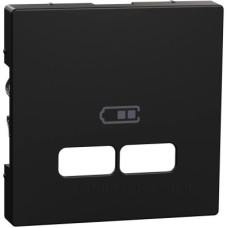 Накладка USB розетки Schneider Electric Merten System M MEG4367-0403 (чорна матова)
