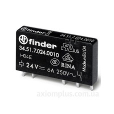 Ультратонке реле Finder 1CO 6A 12В DC (345170120010) Ультратонке реле Finder 1CO 6A 12В DC (345170120010)