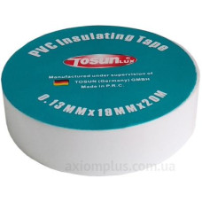 Ізоляційна стрічка TOSUNlux PVC біла 20м (6931934224108) Ізоляційна стрічка TOSUNlux PVC біла 20м (6931934224108)