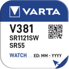 Батарейка срібна Varta Watch V 381